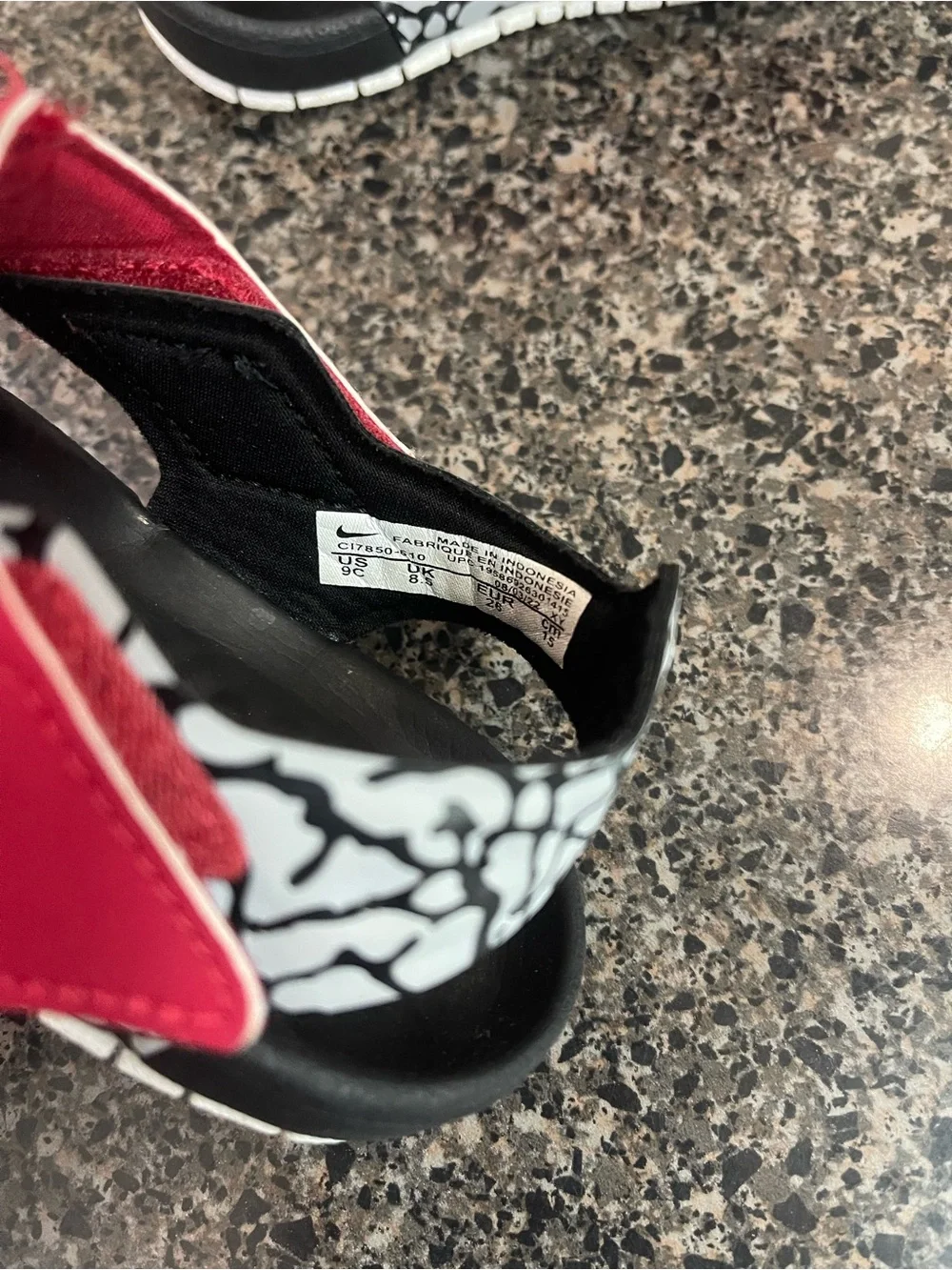 JORDAN FLARE SANDAL TD 'GIRAFFE' Toddler Shoes Size 9C